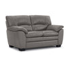 Kendrick Leather Loveseat - Grey