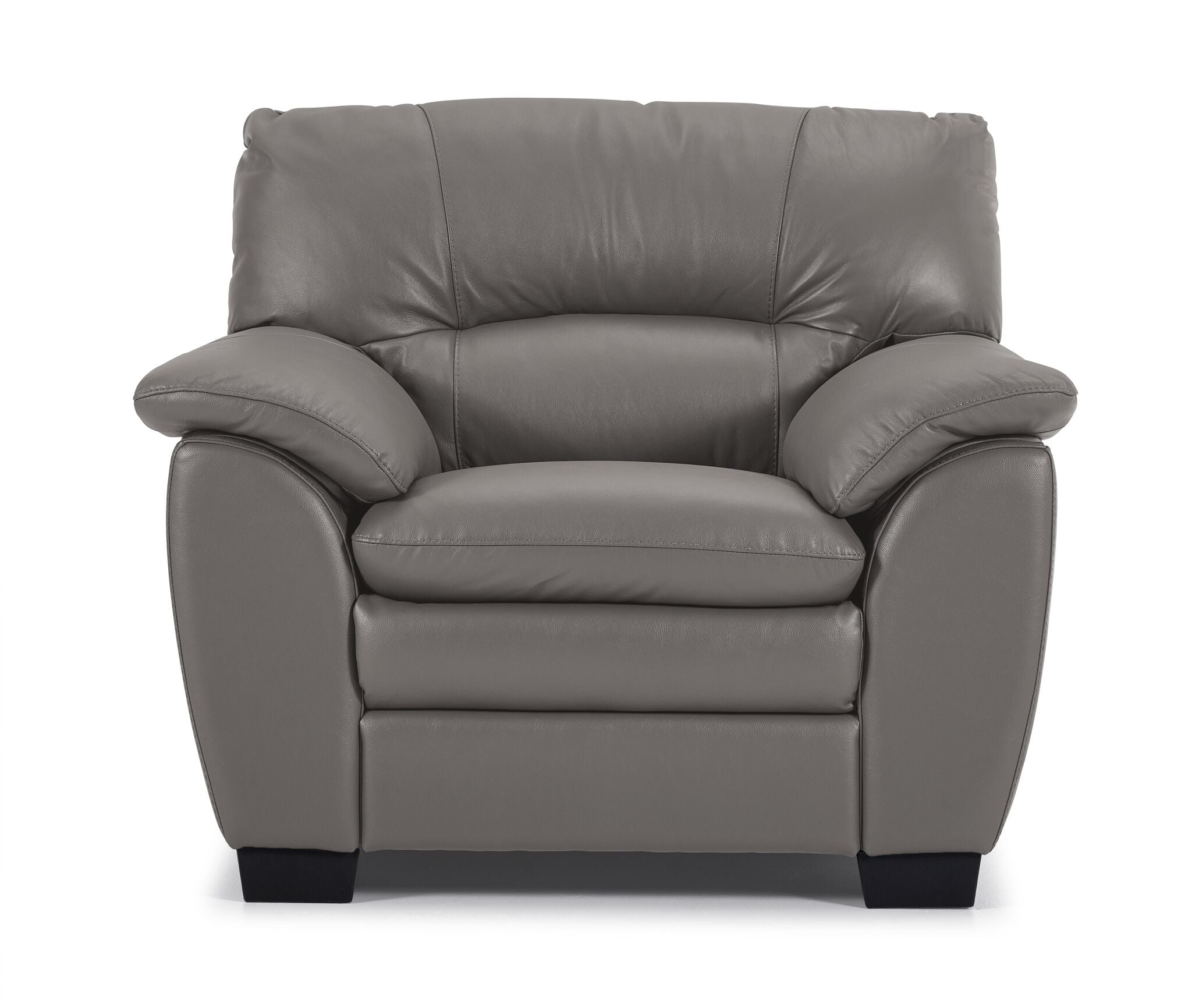 Kendrick Leather Chair - Grey