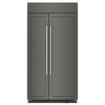 KitchenAid 40.75" 25.5 Cu. Ft. Panel-Ready Built-In Side-by-Side Refrigerator - KBSN702MPA
