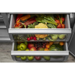 KitchenAid 46.75" 30 Cu. Ft. Panel-Ready Built-In Side-by-Side Refrigerator - KBSN708MPA
