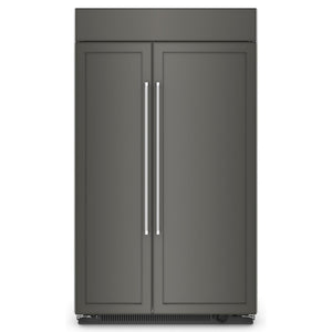 KitchenAid 46.75" 30 Cu. Ft. Panel-Ready Built-In Side-by-Side Refrigerator - KBSN708MPA
