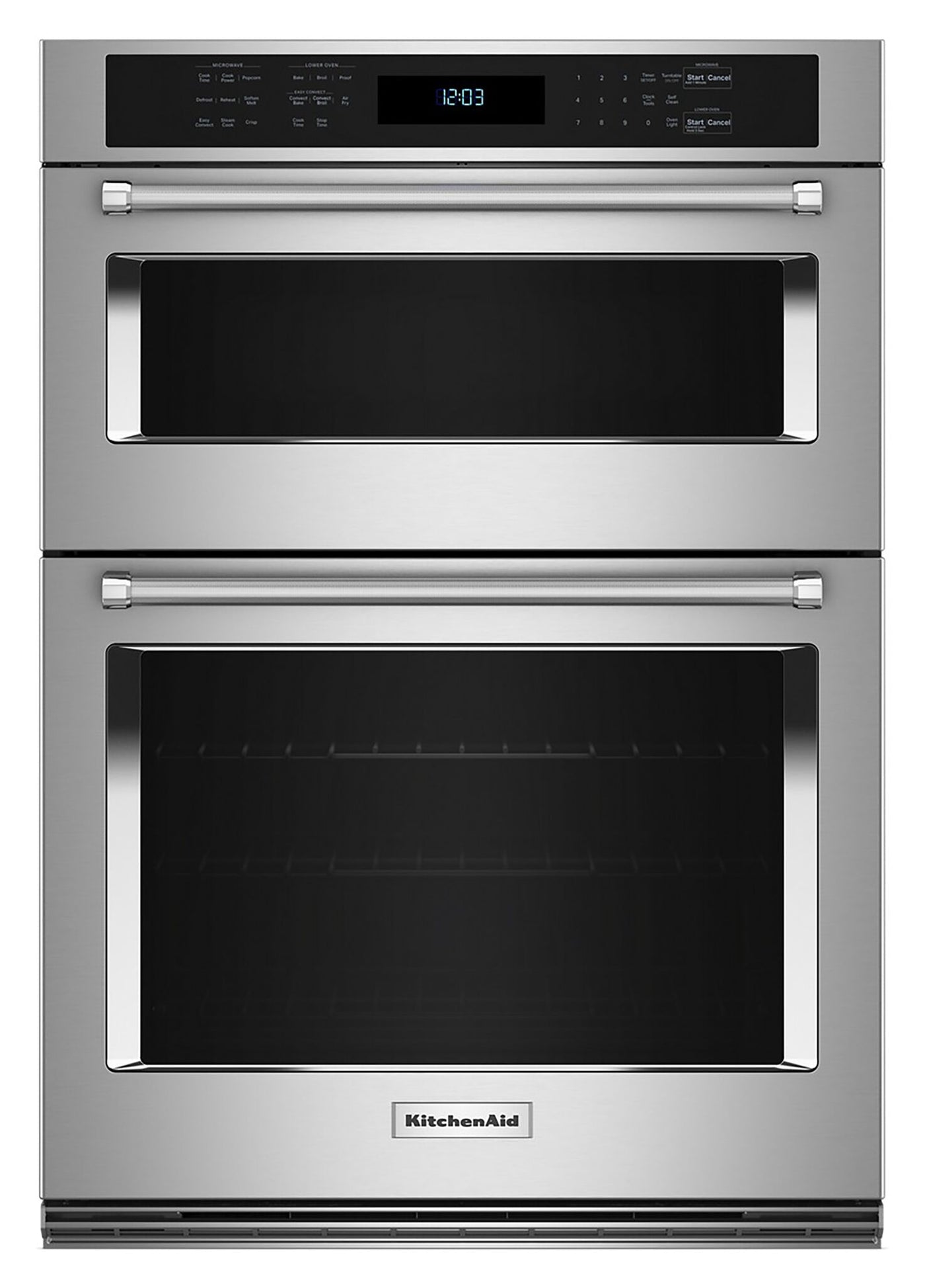 KitchenAid Stainless Steel 30" Wall Oven and Microwave Combination (5.0 Cu. Ft. / 1.4 Cu. Ft.) - KOEC530PSS