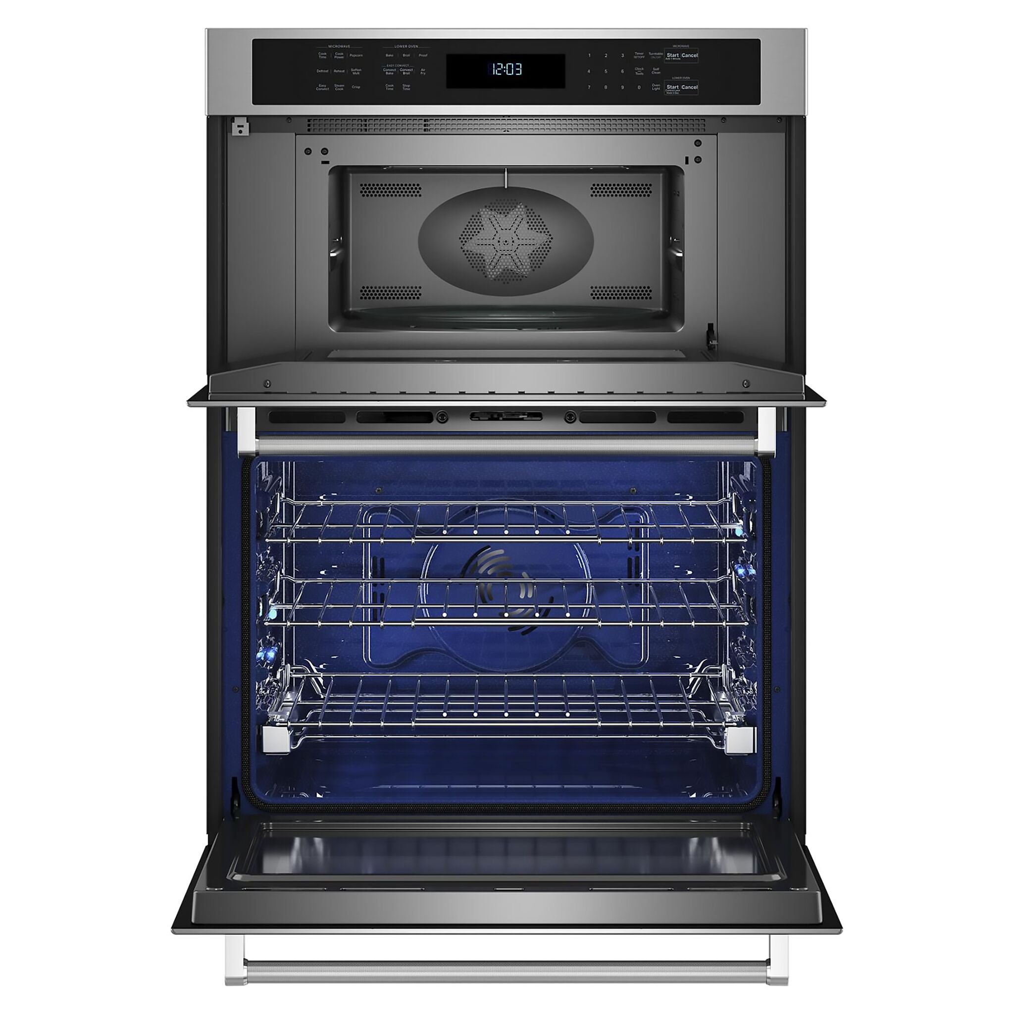 KitchenAid Stainless Steel 30" Wall Oven and Microwave Combination (5.0 Cu. Ft. / 1.4 Cu. Ft.) - KOEC530PSS