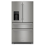 KitchenAid 35.75" 26.2 Cu. Ft. PrintShield Stainless French Door Refrigerator - KRMF536RPS