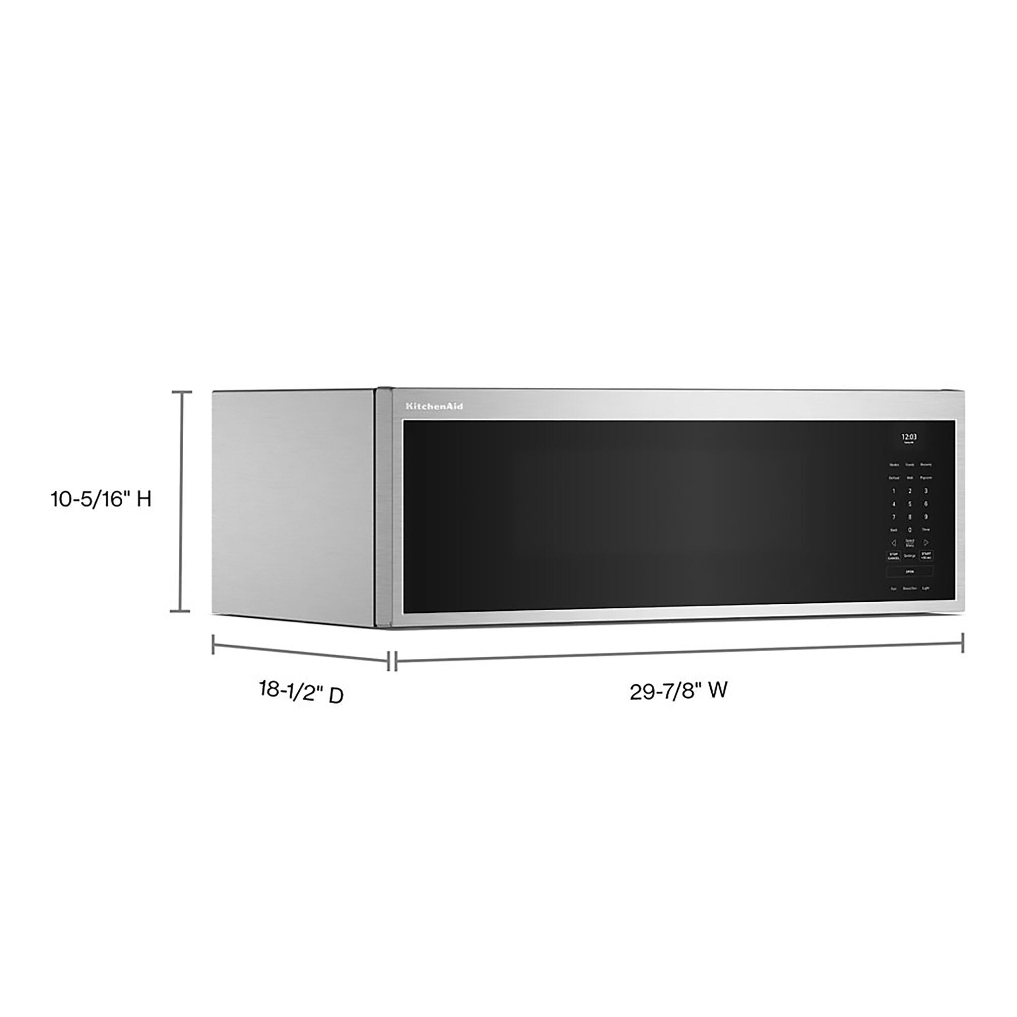 KitchenAid Fingerprint Resistant Stainless Steel Over-The -Range Microwave (1.1 Cu.Ft.) - YKMML550RPS