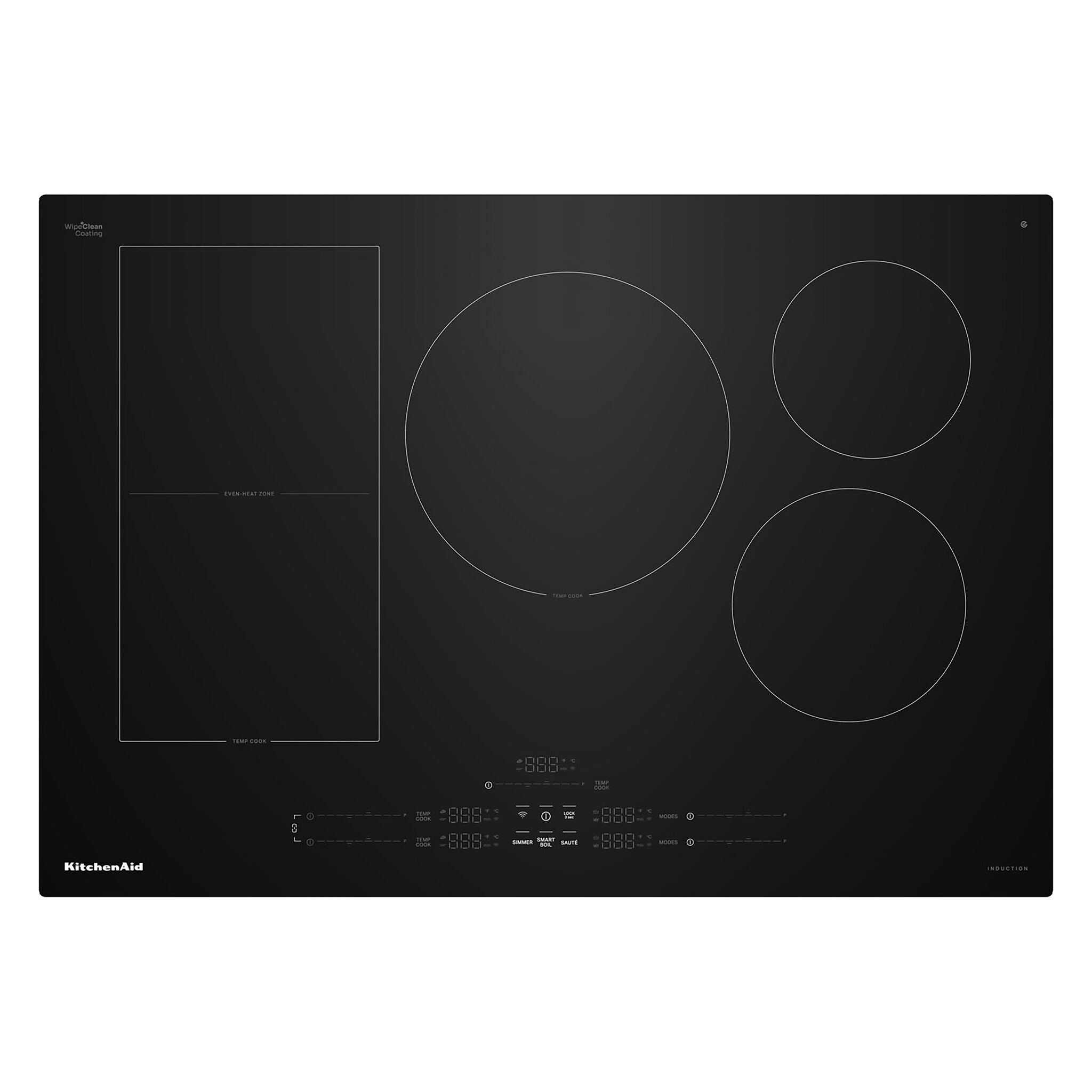 KitchenAid Black 30" Induction Cooktop - KCIT730SBL