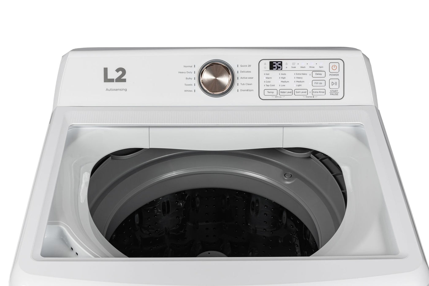 L2 White Top Load Electric Washer (5.1 Cu.ft ) - LT51N1BWWC