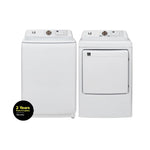 L2 White Top-Load Washer (5.1 Cu.Ft.) and Electric Dryer (7 Cu.Ft.) - LT51N1BWWC/LE47A3AWW--