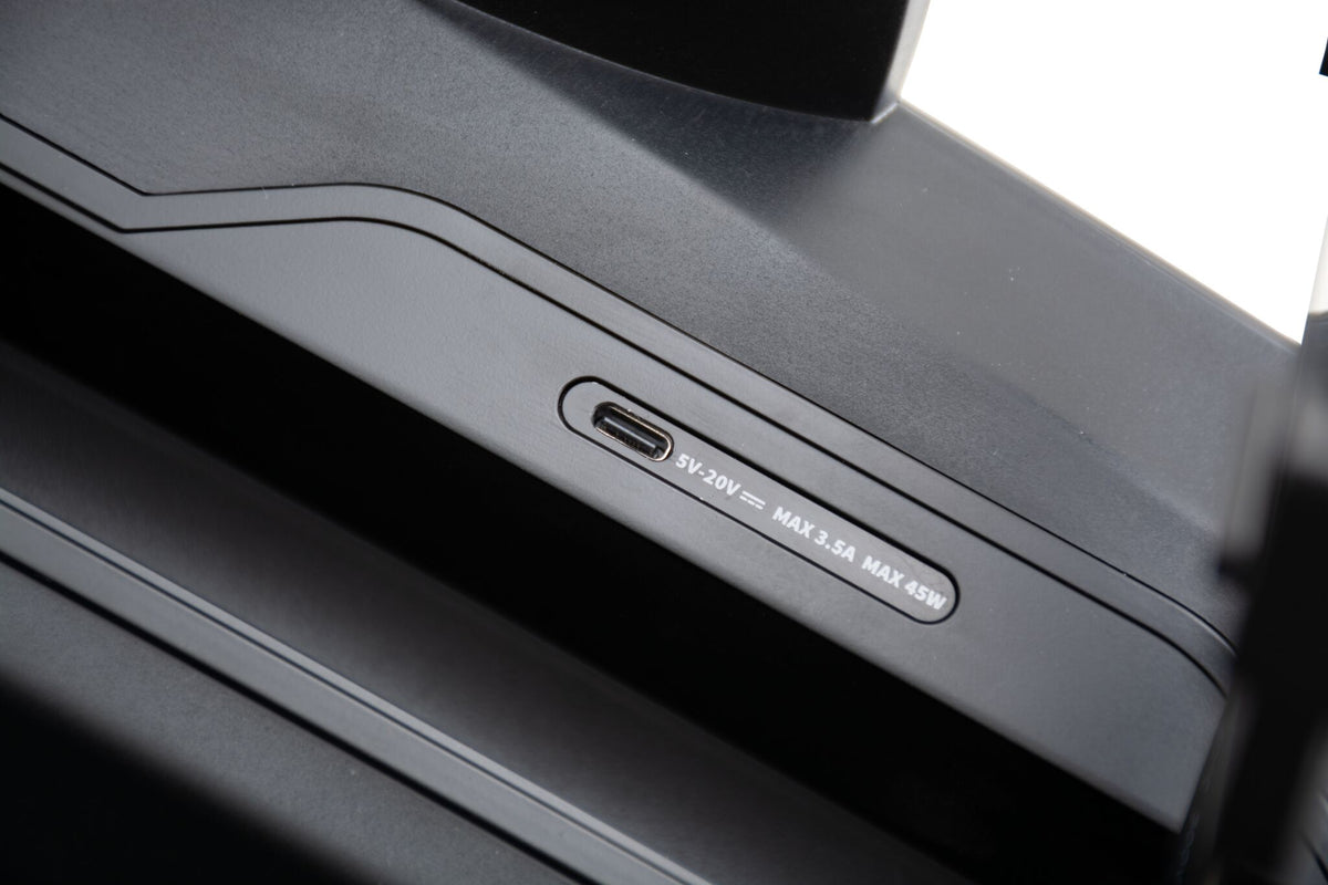 L2 Zen Elite Massage Chair close-up of the USB-C charging port rated up to 45W