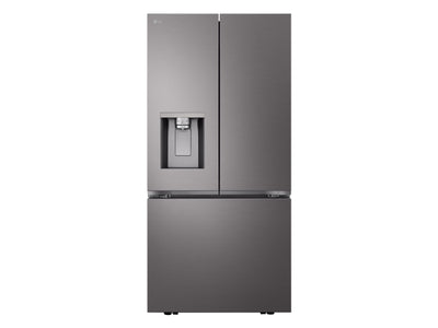 LG 33" 24.5 Cu. Ft. Smudge Resistant Black Stainless Steel French Door Refrigerator with ThinQ® Technology - LF25S6330D