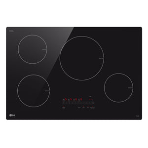 LG Black Smart Induction 30" Cooktop with UltraHeat™ 4.3kW Element - CBIH3013BE