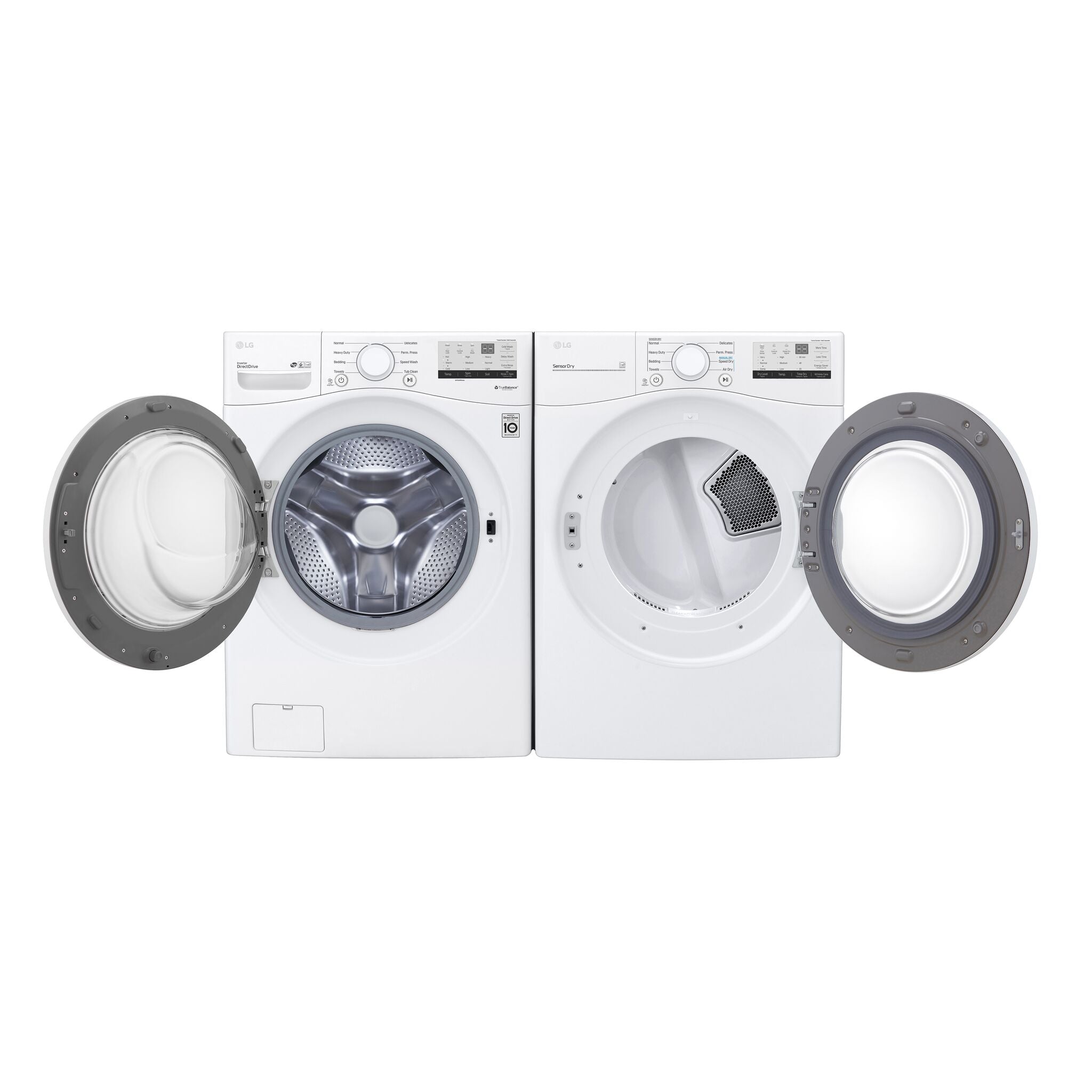 LG White Front Load Washer with 6Motion™ Technology (5.2 Cu.Ft) - WM3400CW