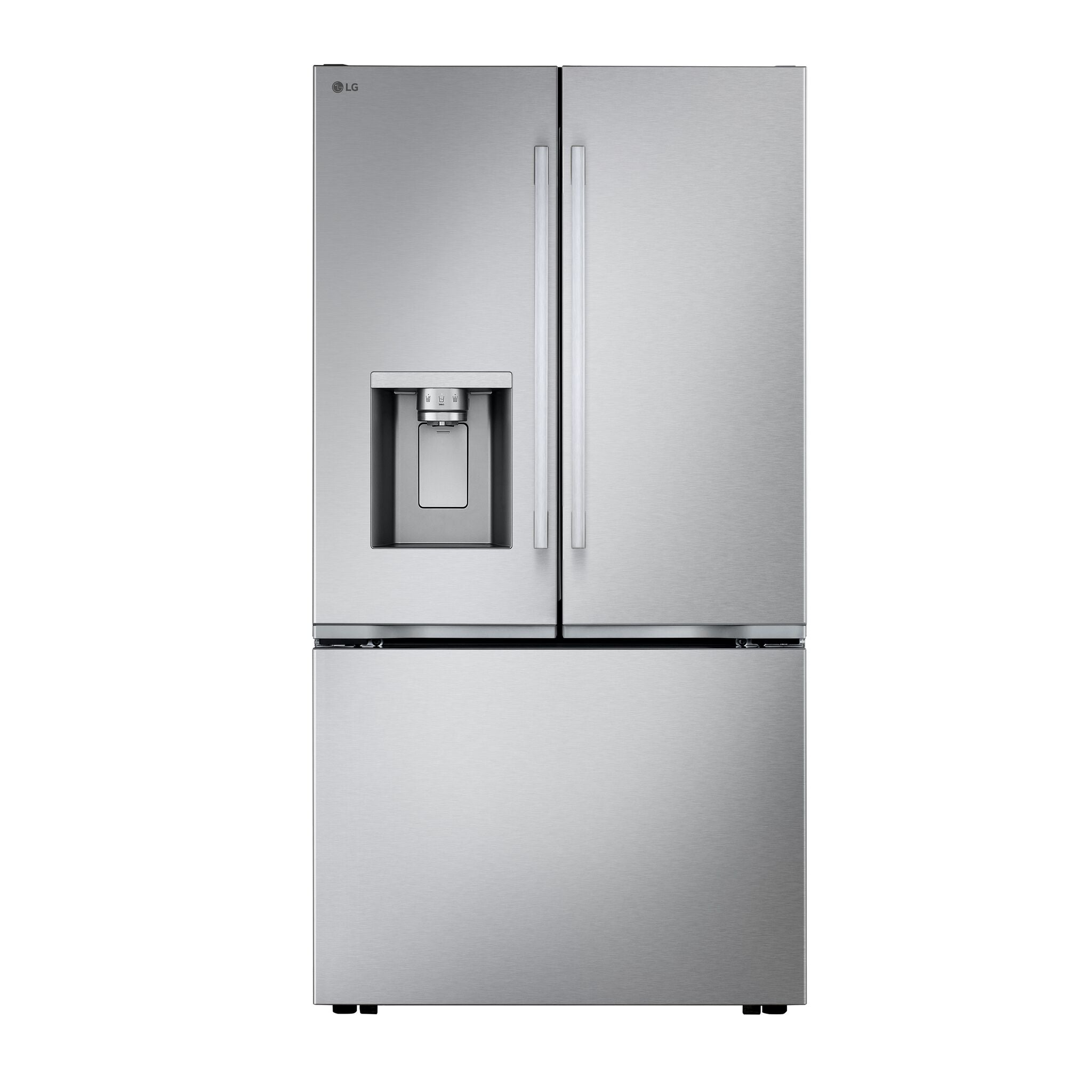 LG 35.75" 24 Cu. Ft. Smudge Resistant Stainless Steel Counter-Depth MAX™ with Zero Clearance™ French Door Refrigerator - LF24Z6530S