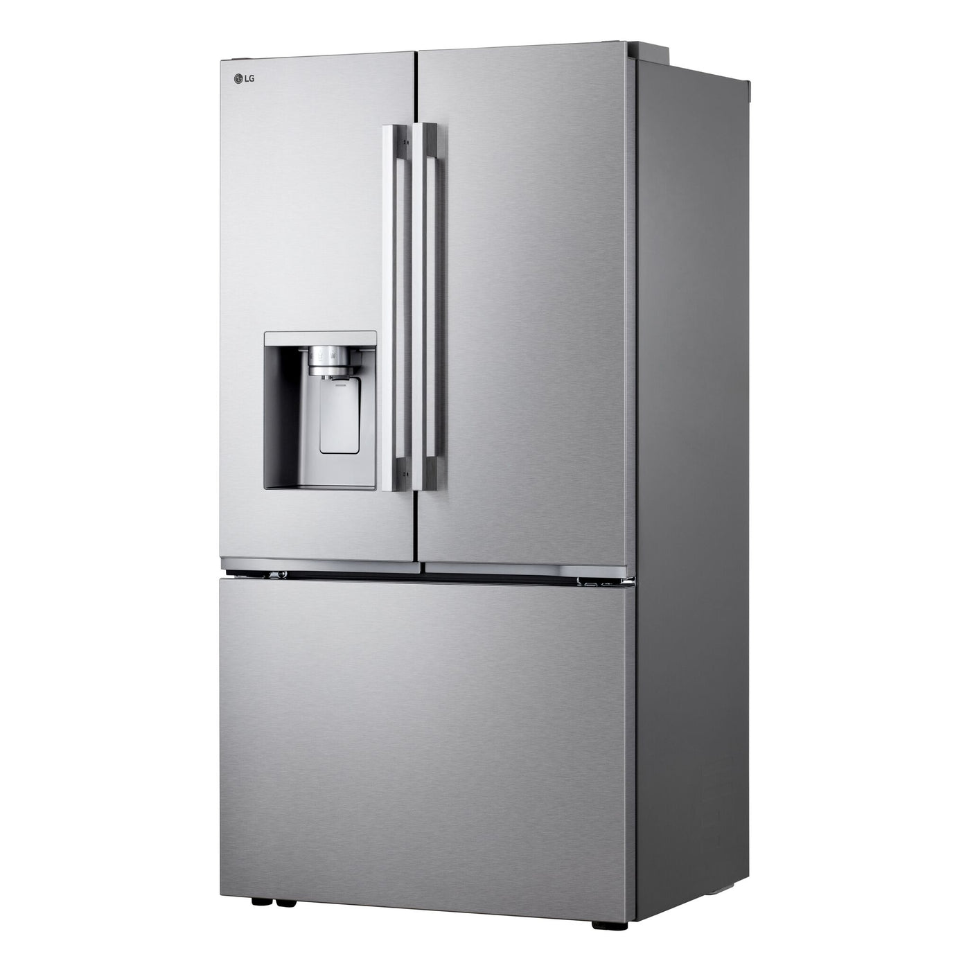 LG 35.75" 24 Cu. Ft. Smudge Resistant Stainless Steel Counter-Depth MAX™ with Zero Clearance™ French Door Refrigerator - LF24Z6530S