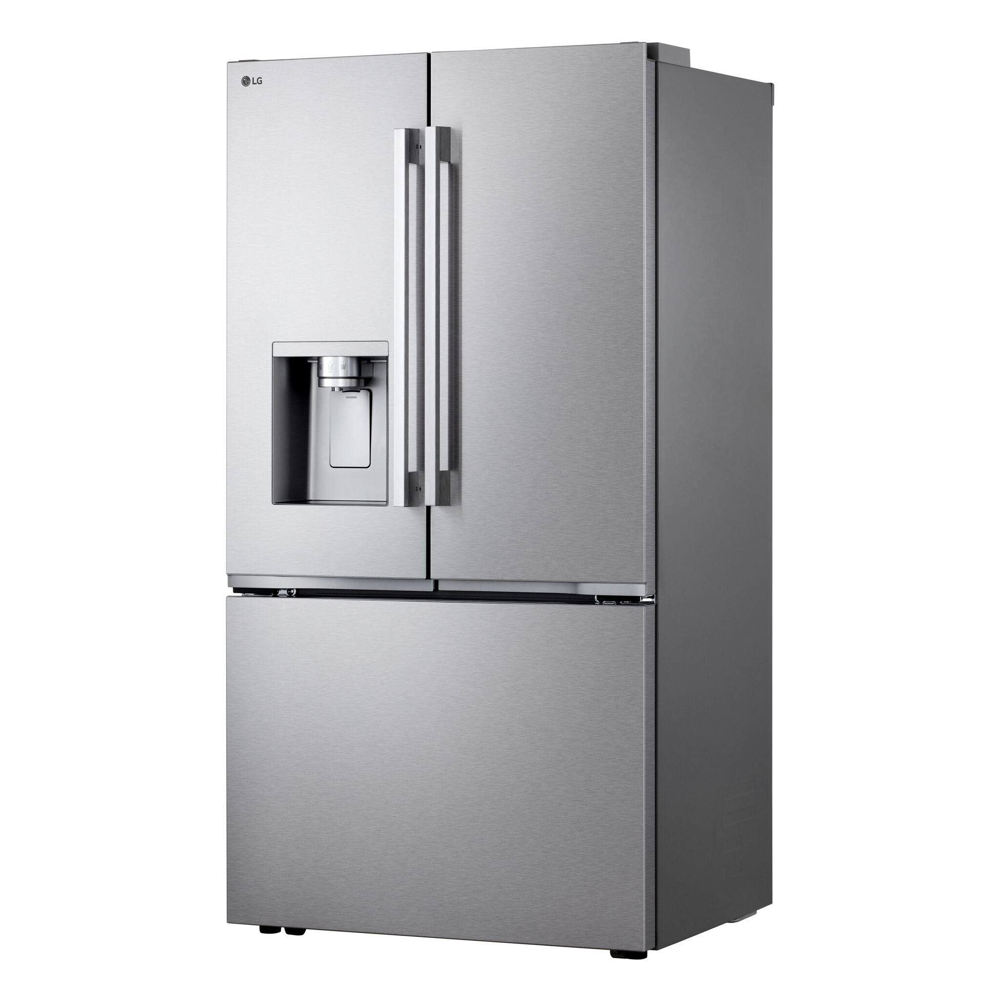LG 35.75" 24 Cu. Ft. Smudge Resistant Stainless Steel Counter-Depth MAX™ with Zero Clearance™ French Door Refrigerator - LF24Z6530S