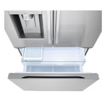 LG 35.75" 24 Cu. Ft. Smudge Resistant Stainless Steel Counter-Depth MAX™ with Zero Clearance™ French Door Refrigerator - LF24Z6530S