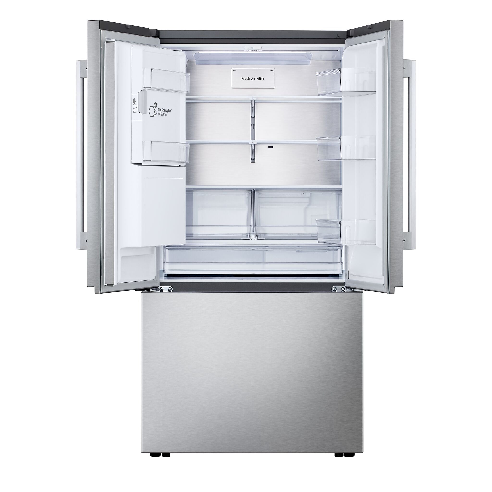 LG 35.75" 24 Cu. Ft. Smudge Resistant Stainless Steel Counter-Depth MAX™ with Zero Clearance™ French Door Refrigerator - LF24Z6530S