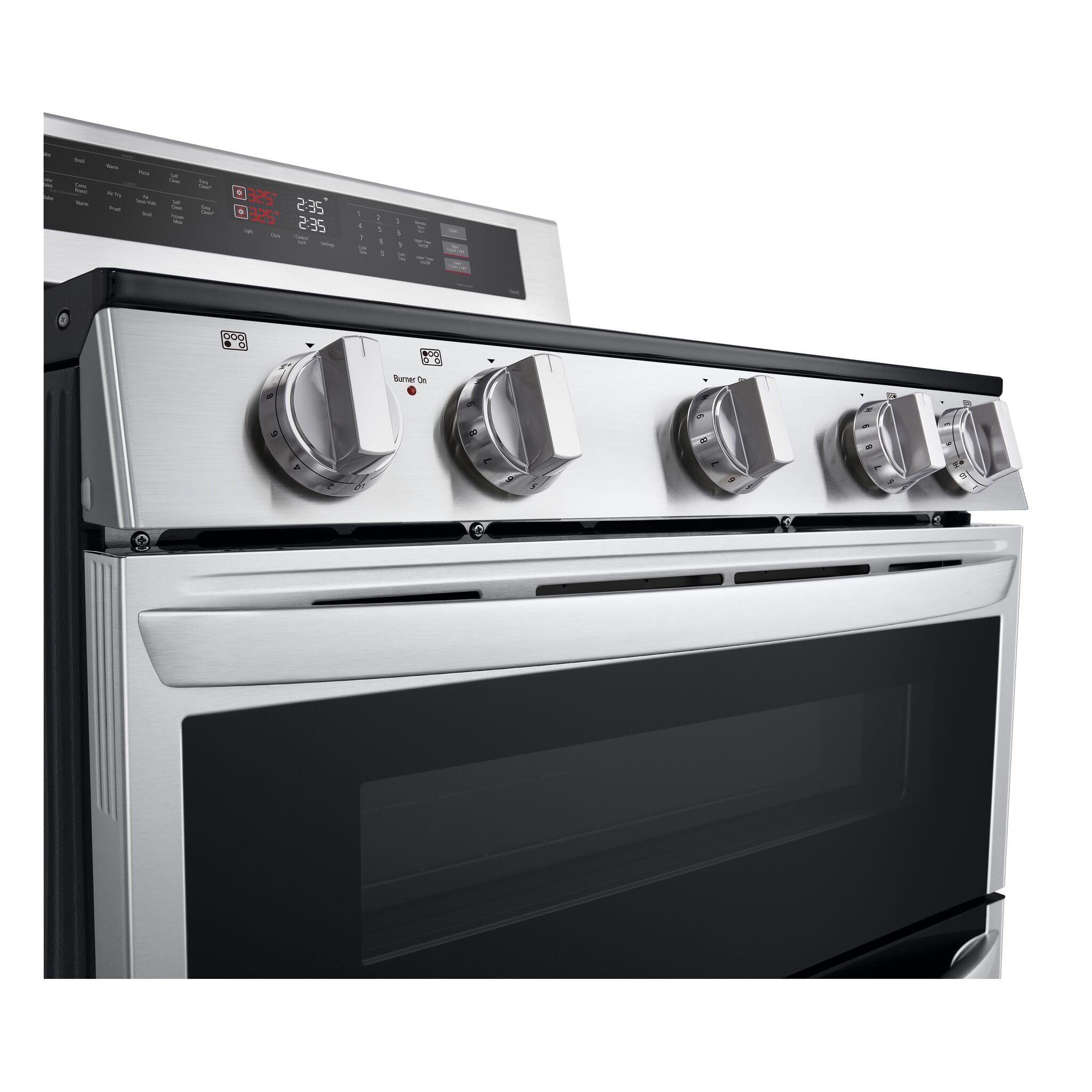 LG Stainless Steel Electric Double Oven Freestanding Range with ProBake Convection® and Air Fry (7.3 Cu.Ft) - LDEL7324SE