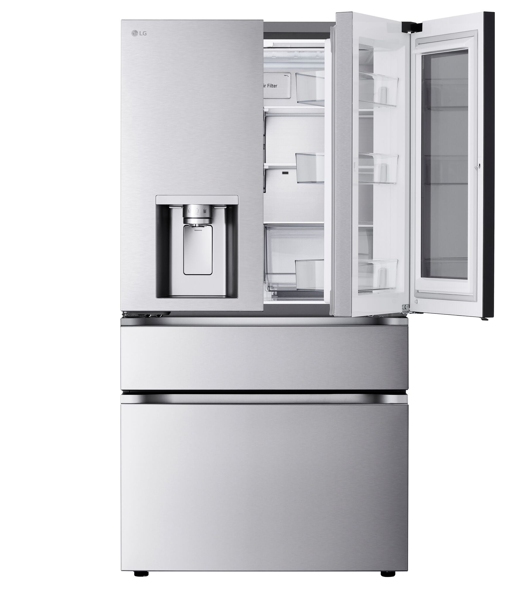 LG 35.75" 29 Cu. Ft. Smudge Resistant Stainless Steel Smart MAX 4-Door French Door Refrigerator with MyColor - LF29S8365S
