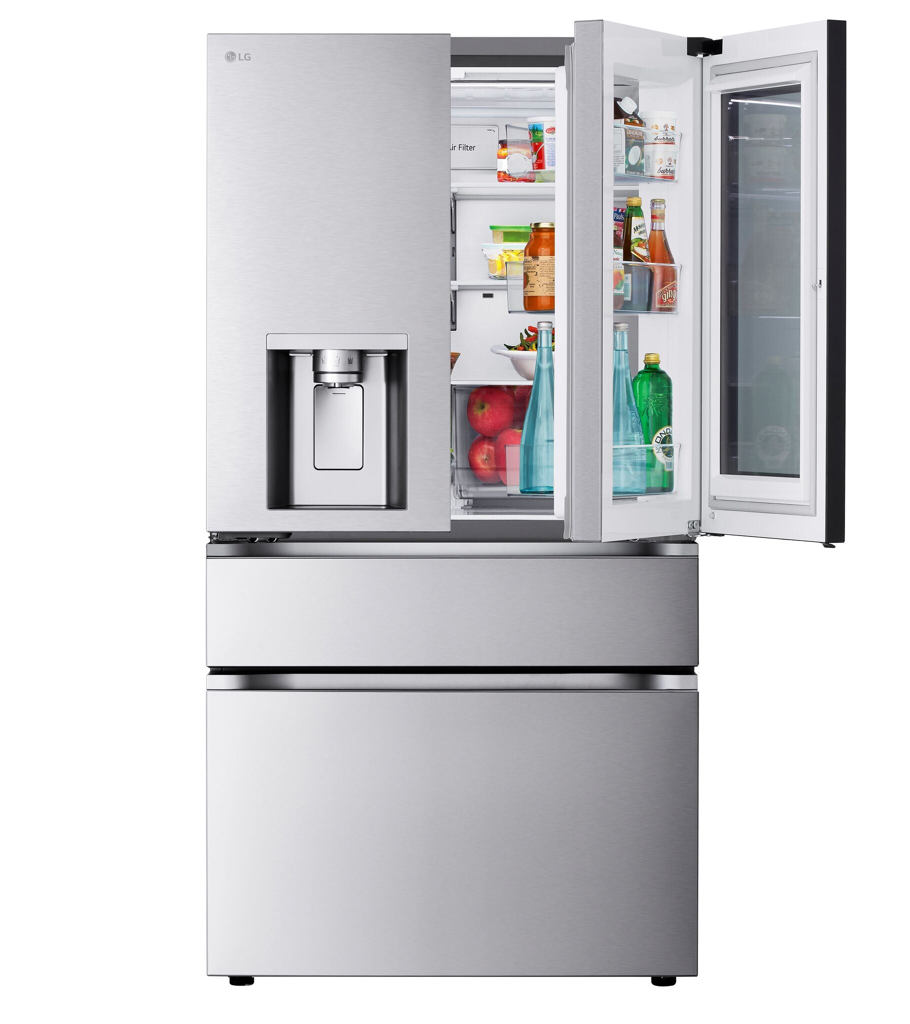 LG 35.75" 29 Cu. Ft. Smudge Resistant Stainless Steel Smart MAX 4-Door French Door Refrigerator with MyColor - LF29S8365S