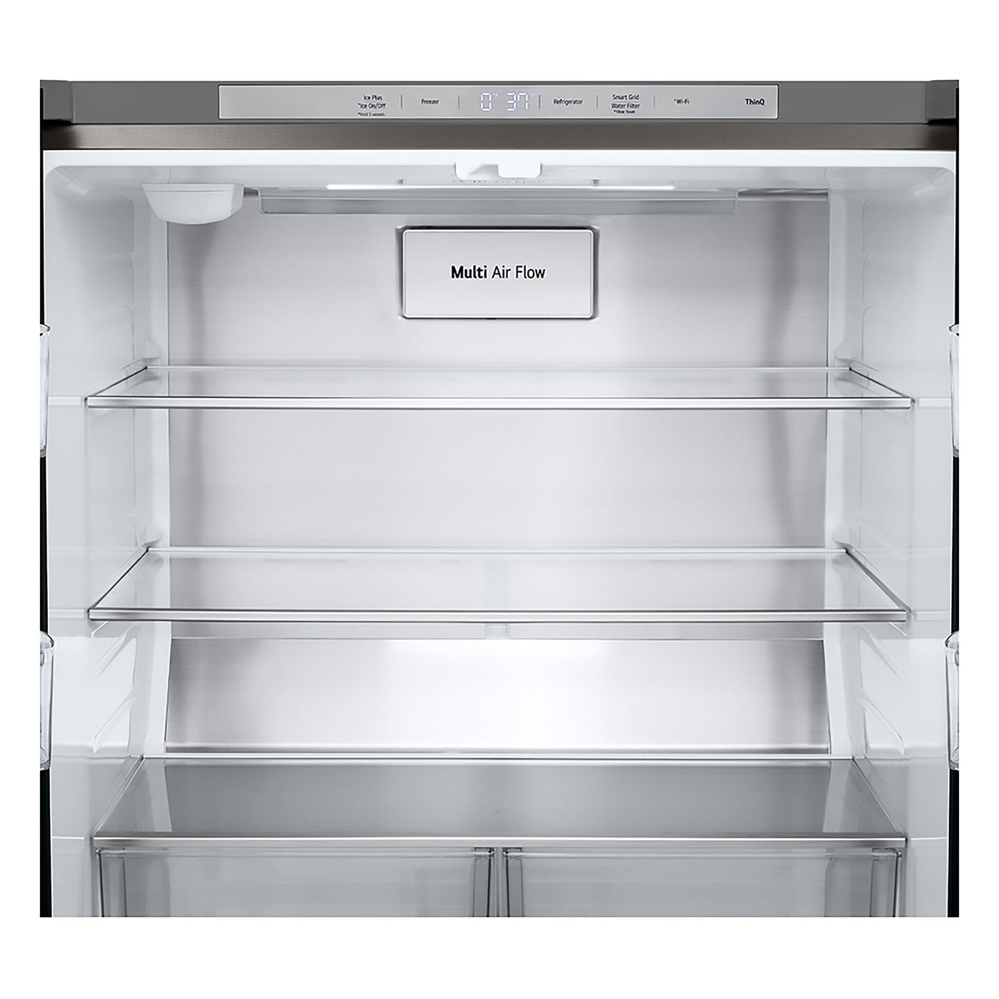 LG 33" 19 Cu. Ft. Smudge Resistant Stainless Steel Counter-Depth 4-Door French Door Refrigerator with Ice Maker - LF19C8200S