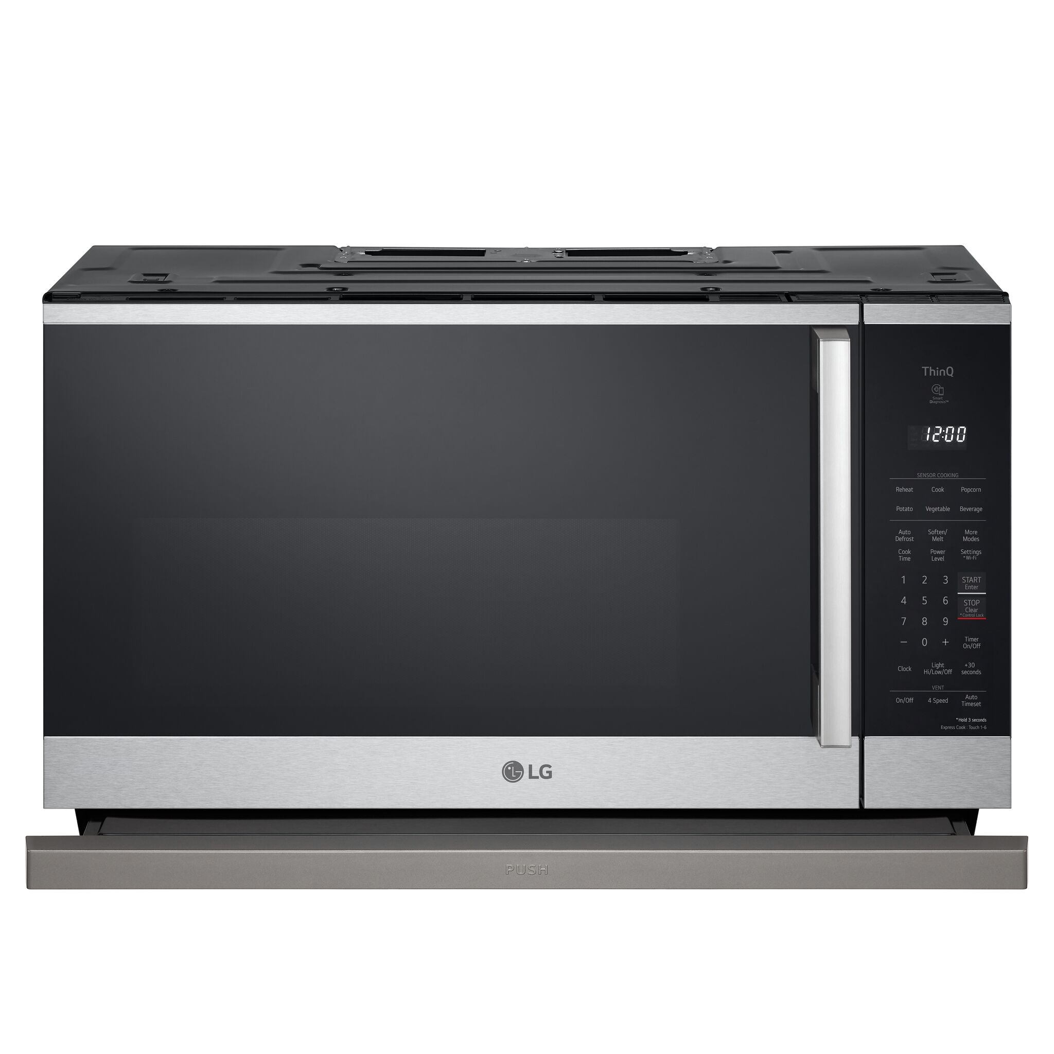 LG Stainless Steel Over-the-Range Microwave with ExtendaVent®2.0 (2.1 cu.ft.) - MVEL2125X
