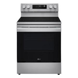LG Stainless Steel Smart Electric Freestanding Range (6.3 cu. Ft.) - LREN6321YE