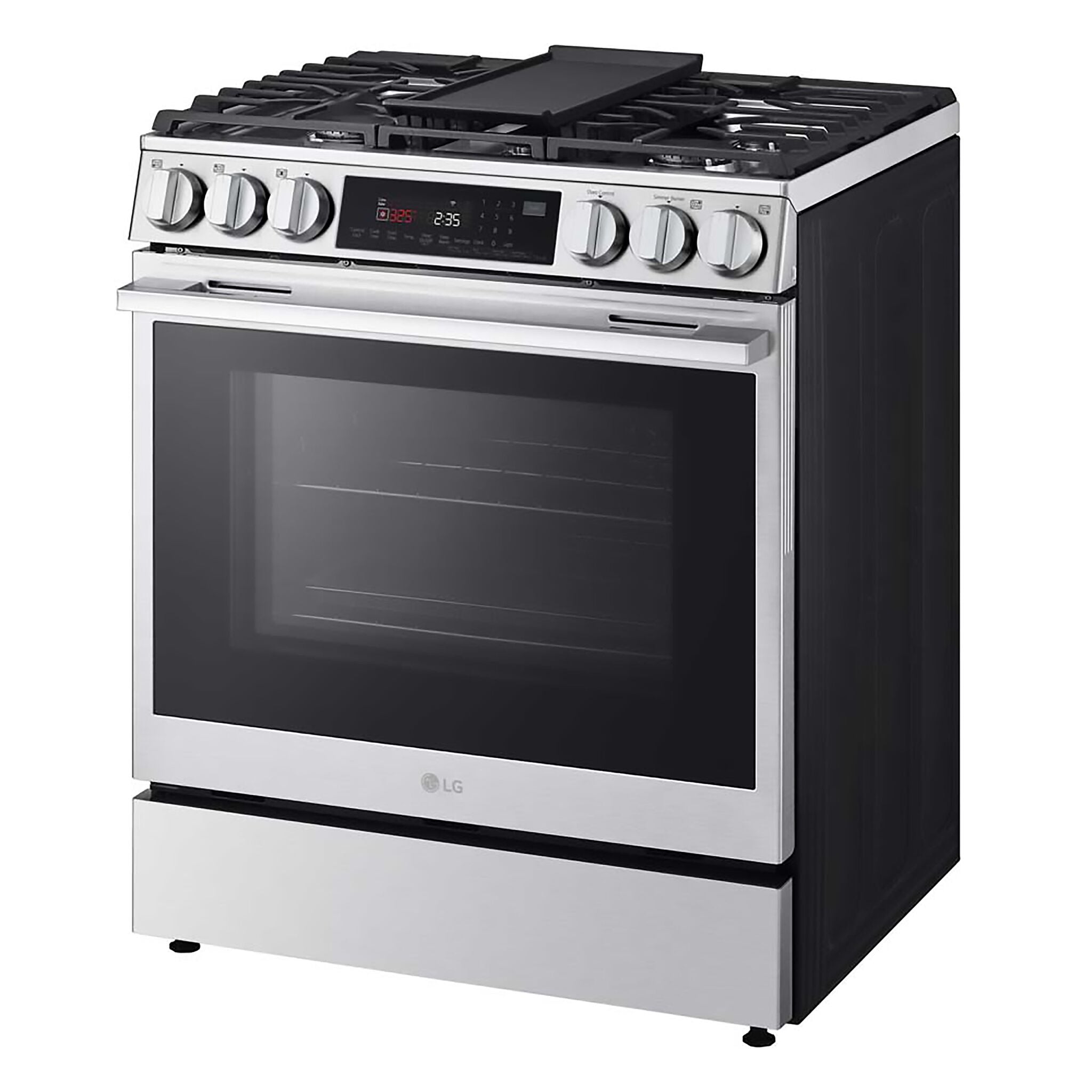 LG Smudge Resistant Stainless Steel Smart Gas Slide-In Range with Air Fry (6.3 Cu.Ft) - LSGL6335X