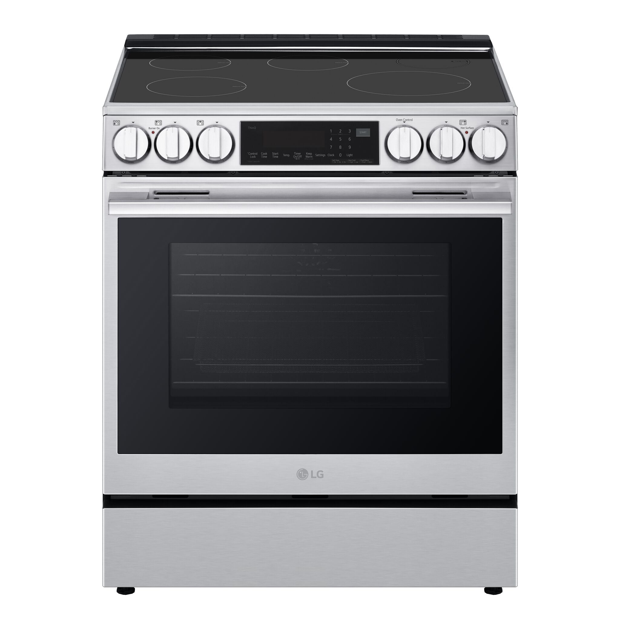 LG Smudge Resistant Stainless Steel Slide-In Induction Range with Air Sous Vide and Air Fry (6.3 Cu.Ft) - LSIL6336XE