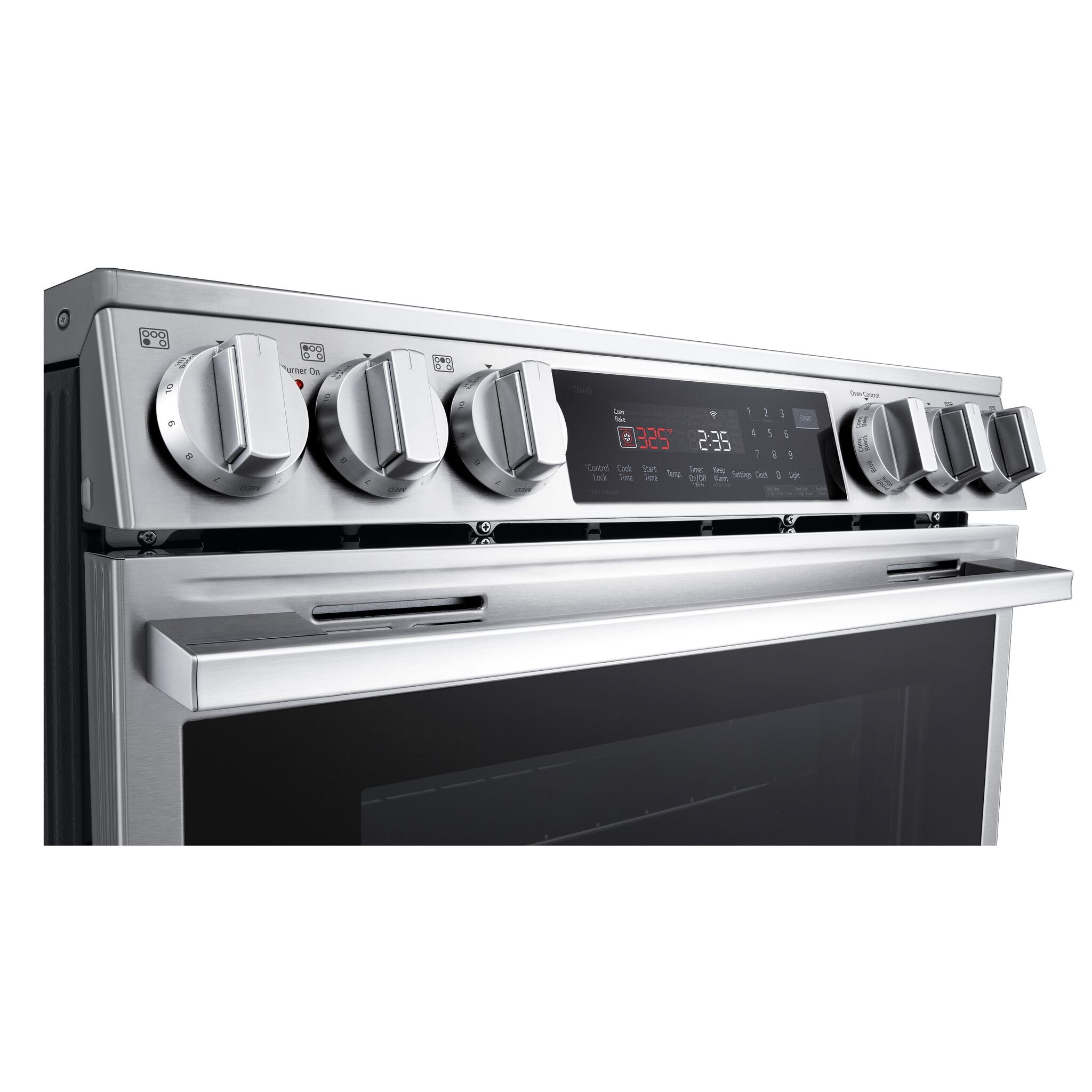 LG Smudge Resistant Stainless Steel Slide-In Induction Range with Air Sous Vide and Air Fry (6.3 Cu.Ft) - LSIL6336XE