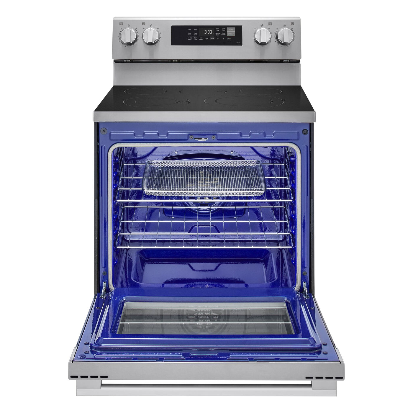 LG Stainless Steel Smart Electric Freestanding Range with Air Fry (6.3 Cu.Ft) - LREN6323YE