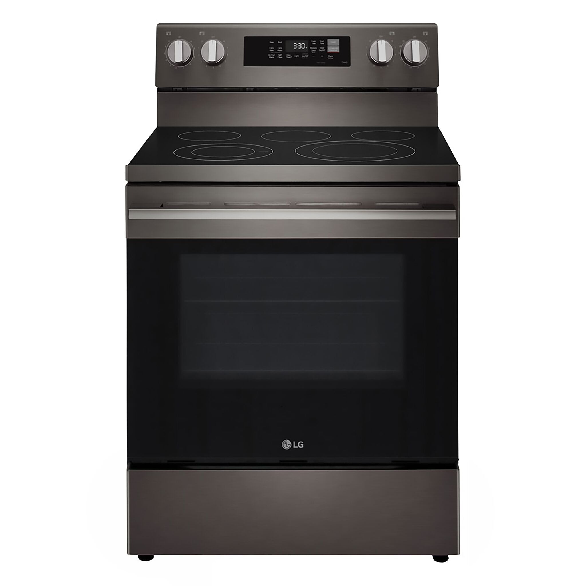 LG Black Stainless Steel Smart Electric Freestanding Range with Air Fry (6.3 Cu.Ft) - LREN6323ZE