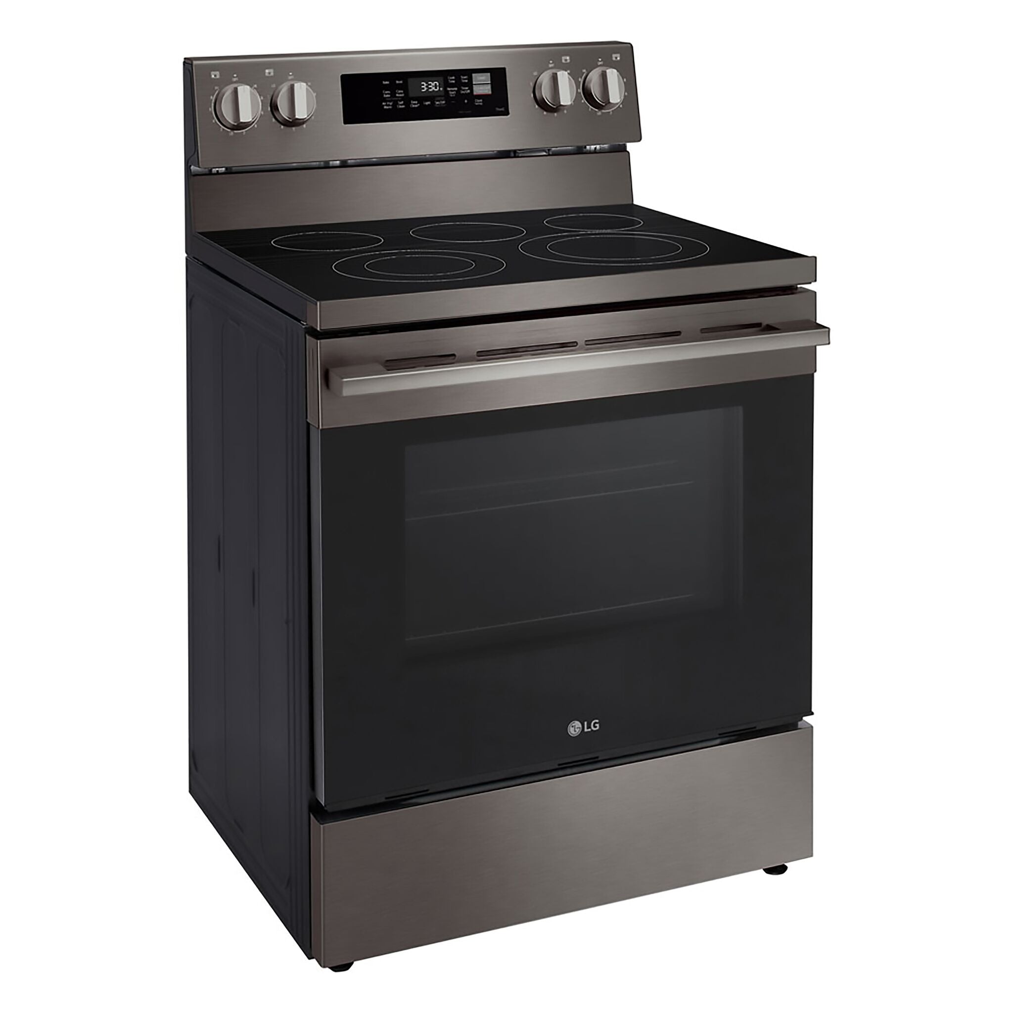 LG Black Stainless Steel Smart Electric Freestanding Range with Air Fry (6.3 Cu.Ft) - LREN6323ZE