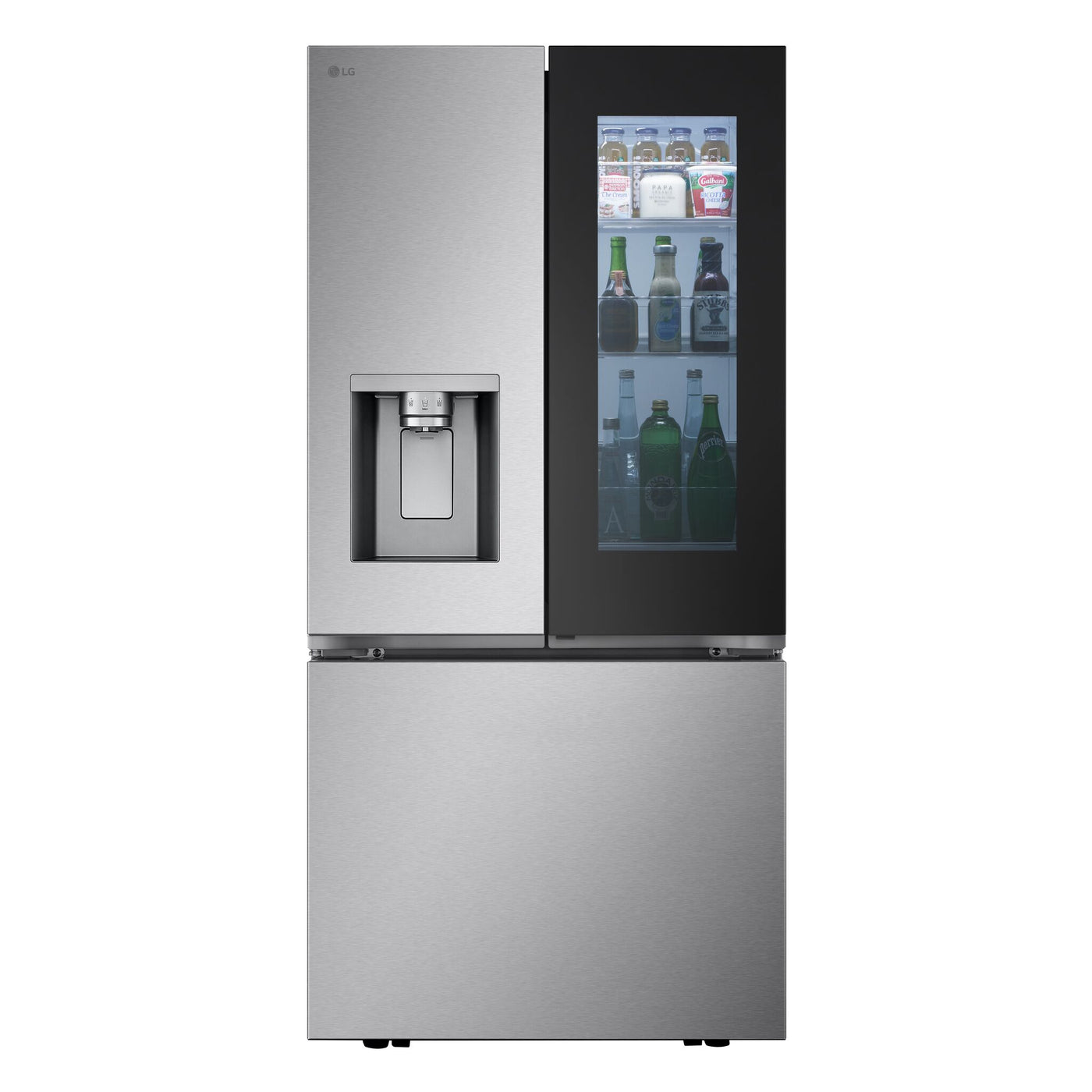 LG 33" 24.5 Cu. Ft. Smudge Resistant Stainless French Door Refrigerator with InstaView® - LF25S6560S