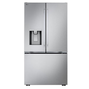 LG 36" 23.7 Cu. Ft. Smudge-Resistant Stainless Steel Counter-Depth MAX Smart Refrigerator with Zero Clearance Hinge System - LF24Z6330S