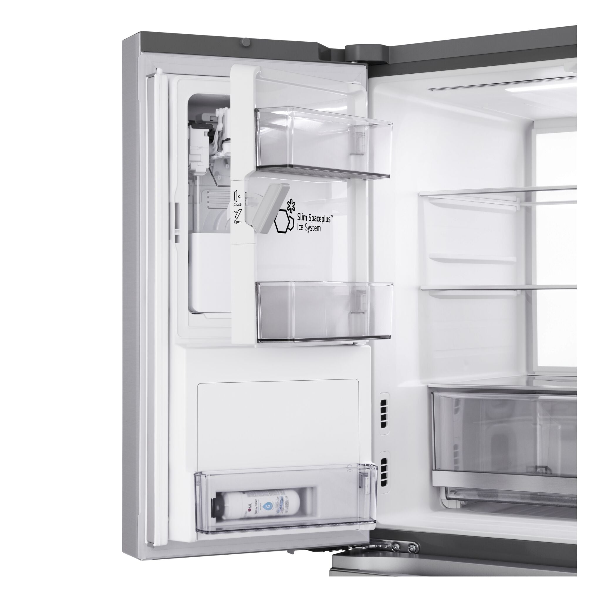 LG 36" 28.6 Cu. Ft. Smudge-Resistant Stainless Steel French Door Refrigerator with InstaView, MyColour Window, and Craft Ice - LF29S9775S