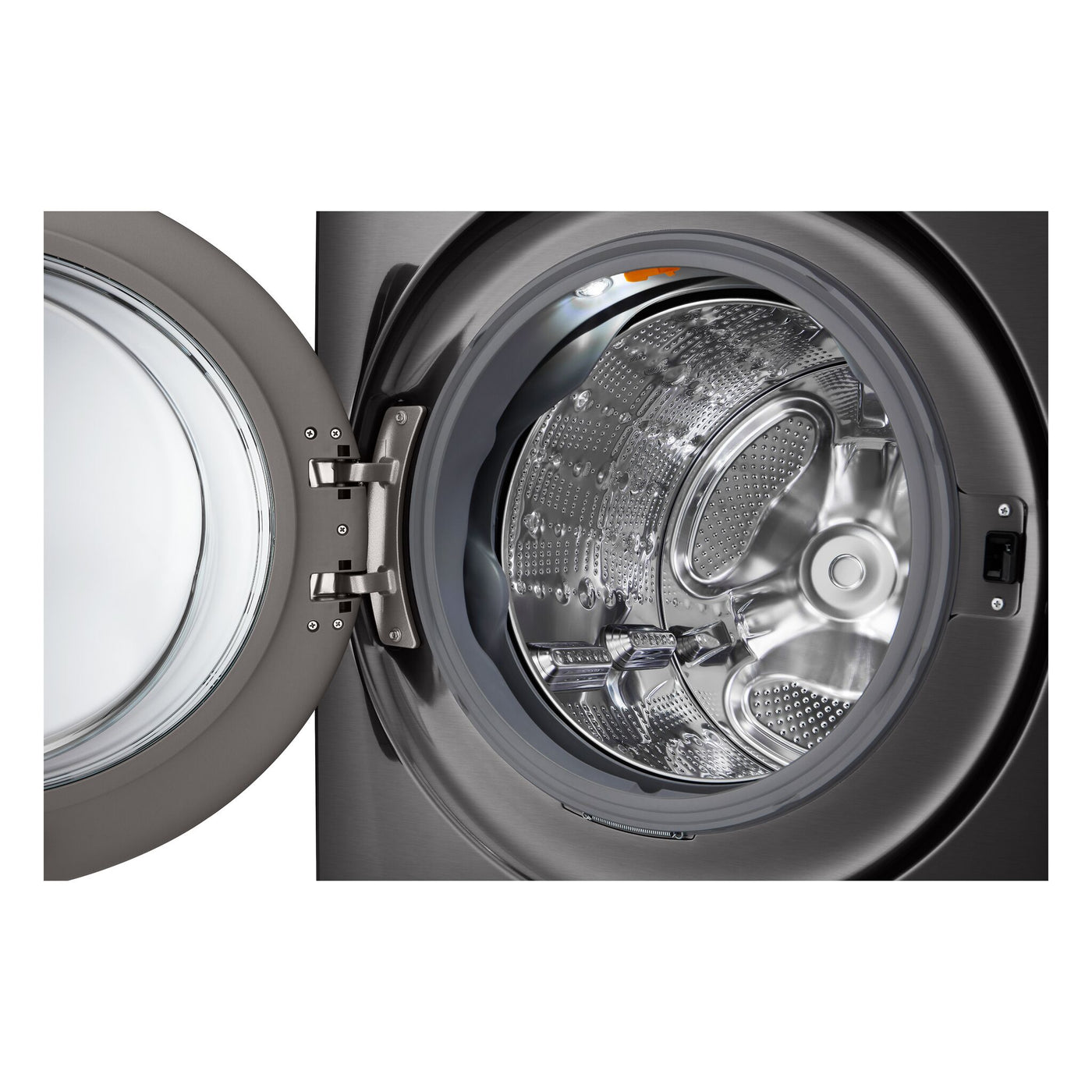 LG Black Steel All-in-One Ventless Washer/Dryer Combo with Inverter HeatPump™ Technology and Direct Drive Motor (5.8 cu. ft. - WM6998HBA