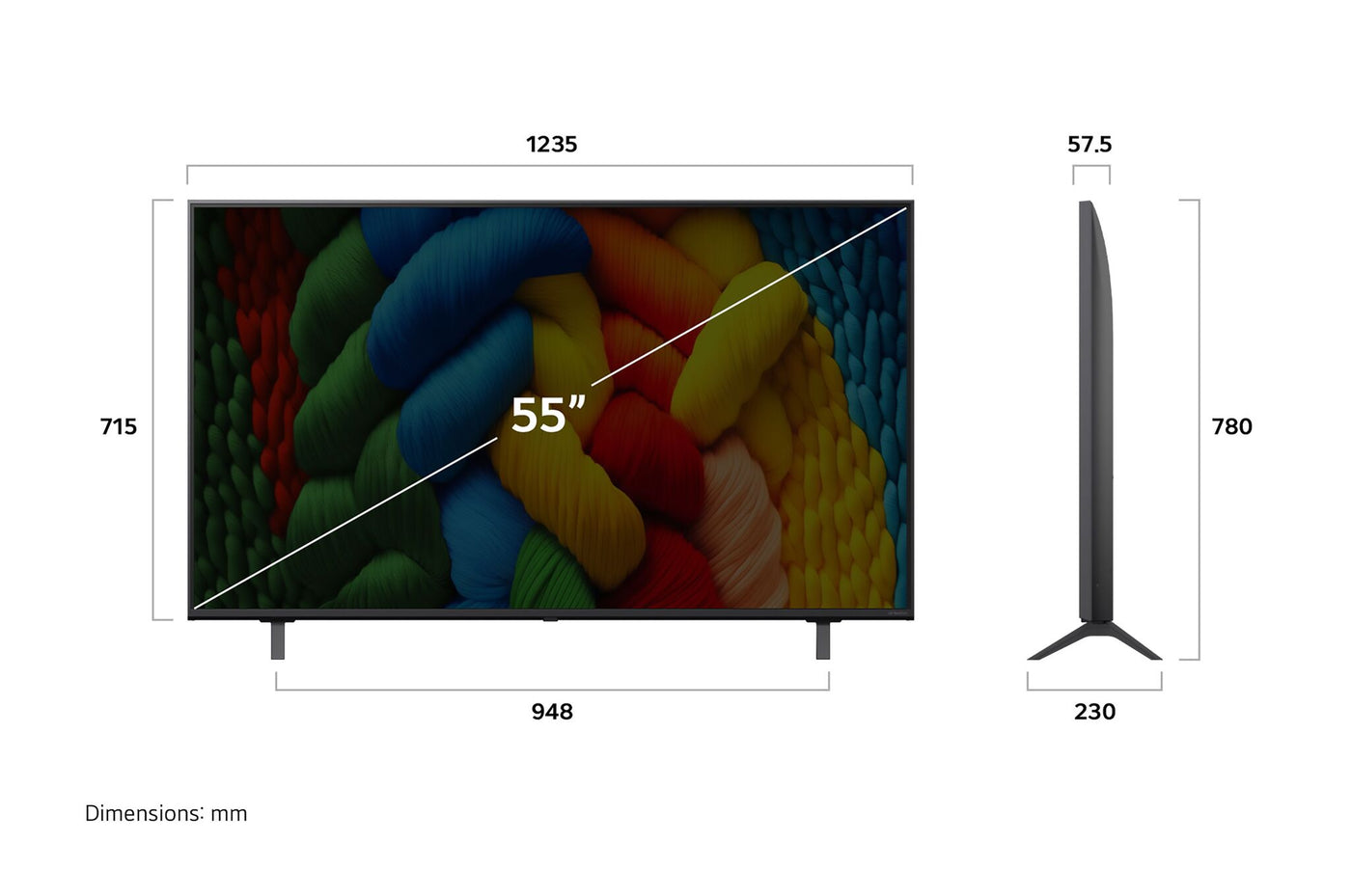 LG 55" 4K NanoCell Smart LED TV - 55NANO80AUA