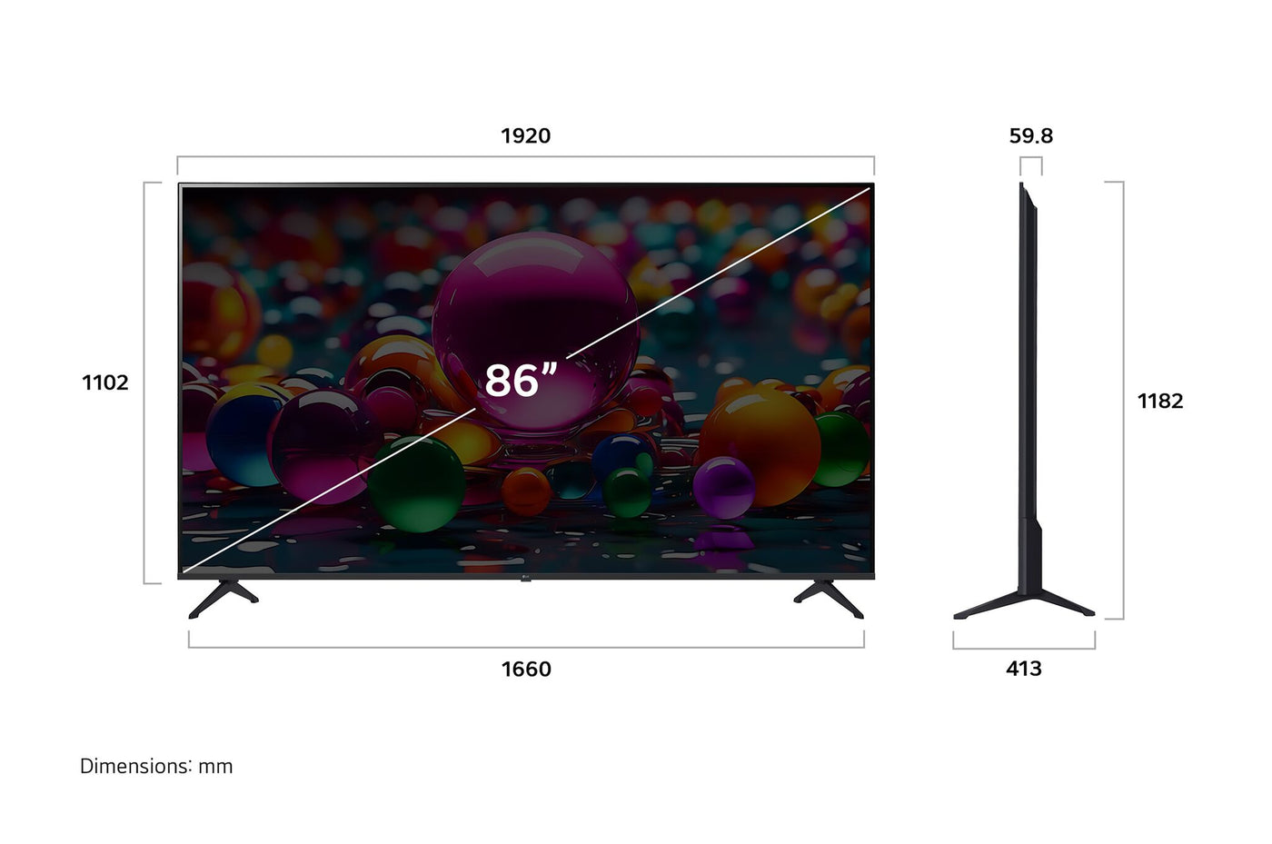 LG 86" 4K Smart UHD TV - 86UA7700PUA