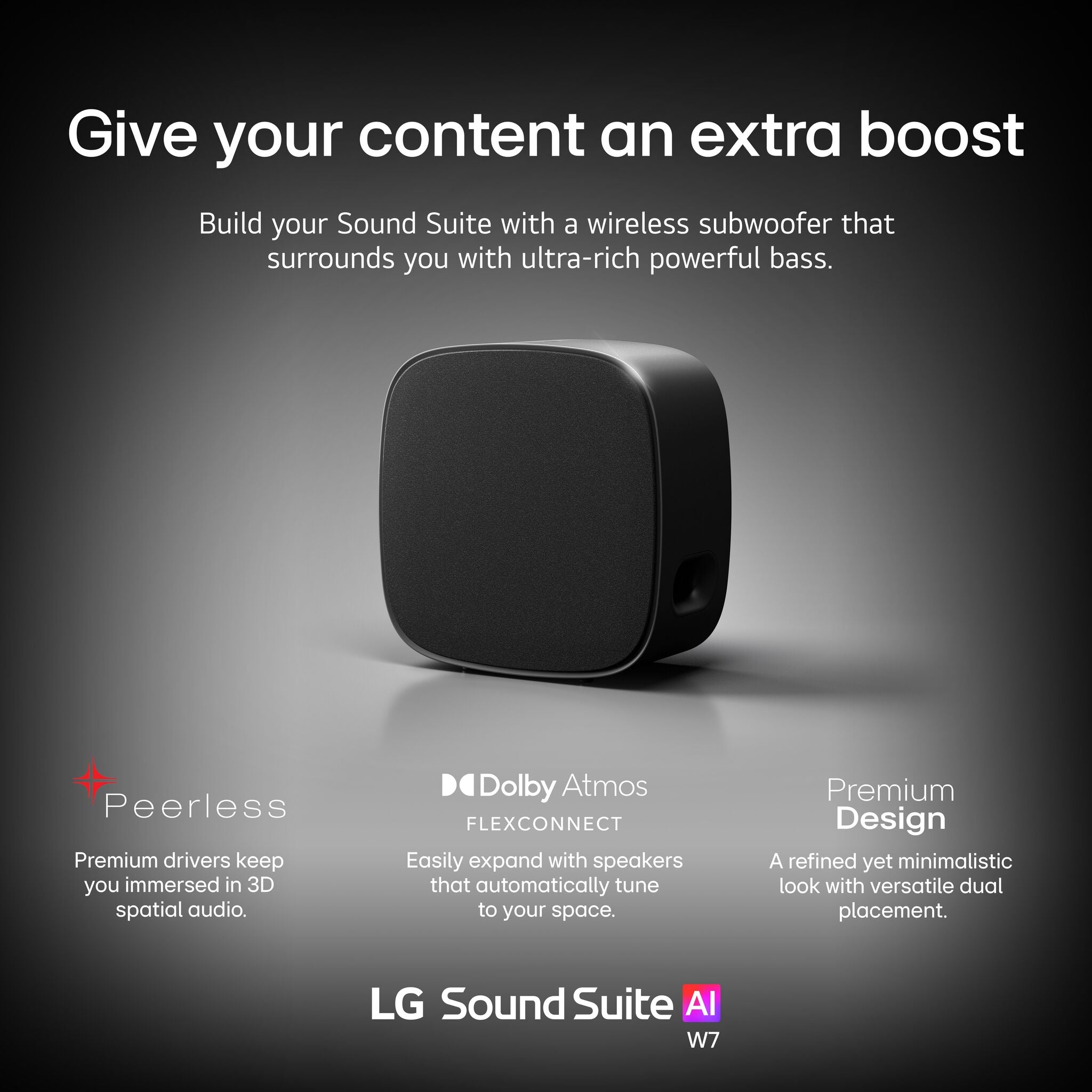 LG Sound Suite W7 8-Inch Subwoofer--