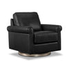 Laguna Leather Swivel Chair - Black