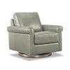 Laguna Leather Swivel Chair - Grey