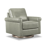 Laguna Leather Swivel Chair - Grey