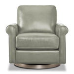 Laguna Leather Swivel Chair - Grey