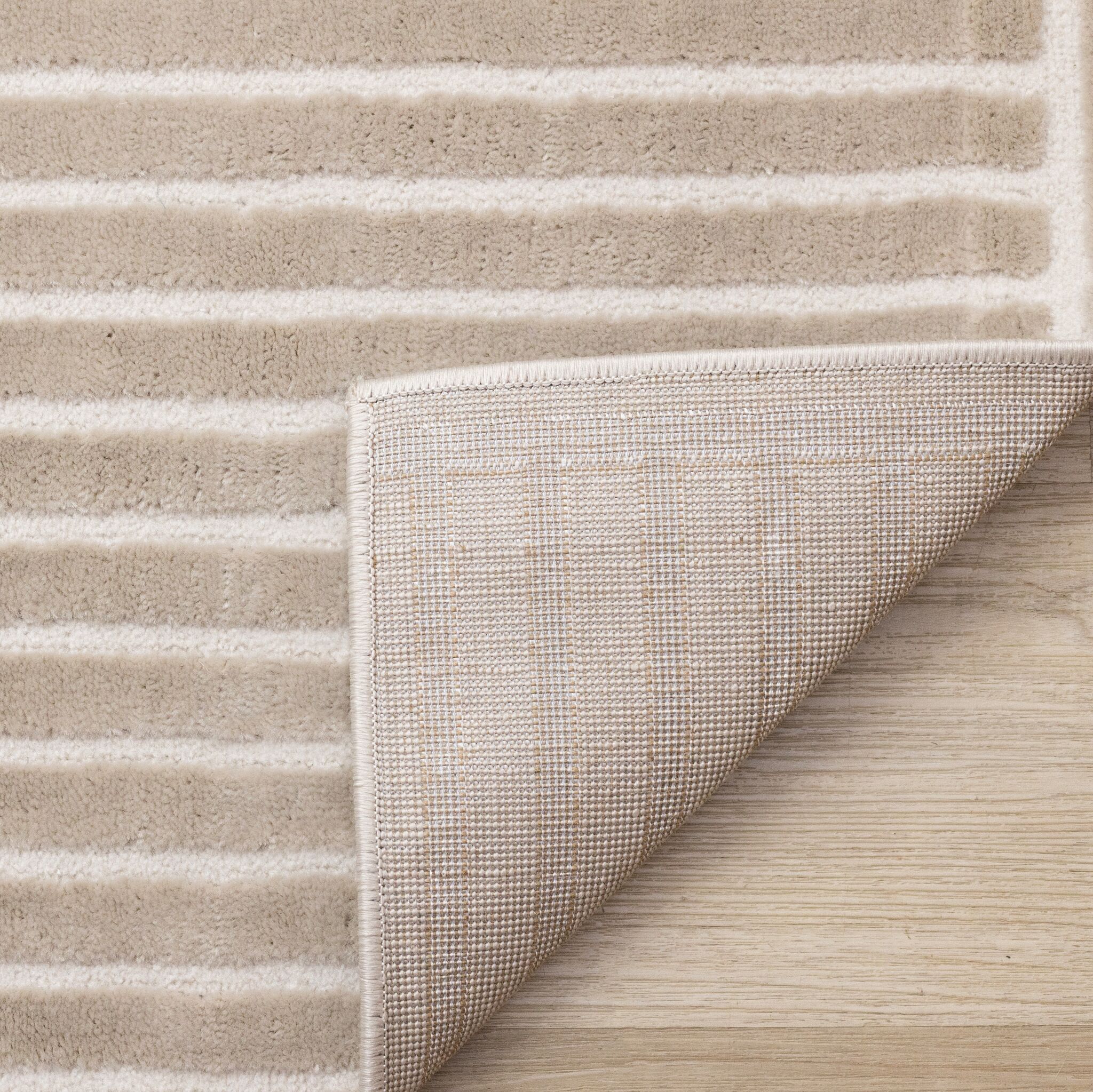 Sculpted Dunes 7'10" x 10'6" Modern Geometric Arches Pattern Area Rug - Cream, Beige