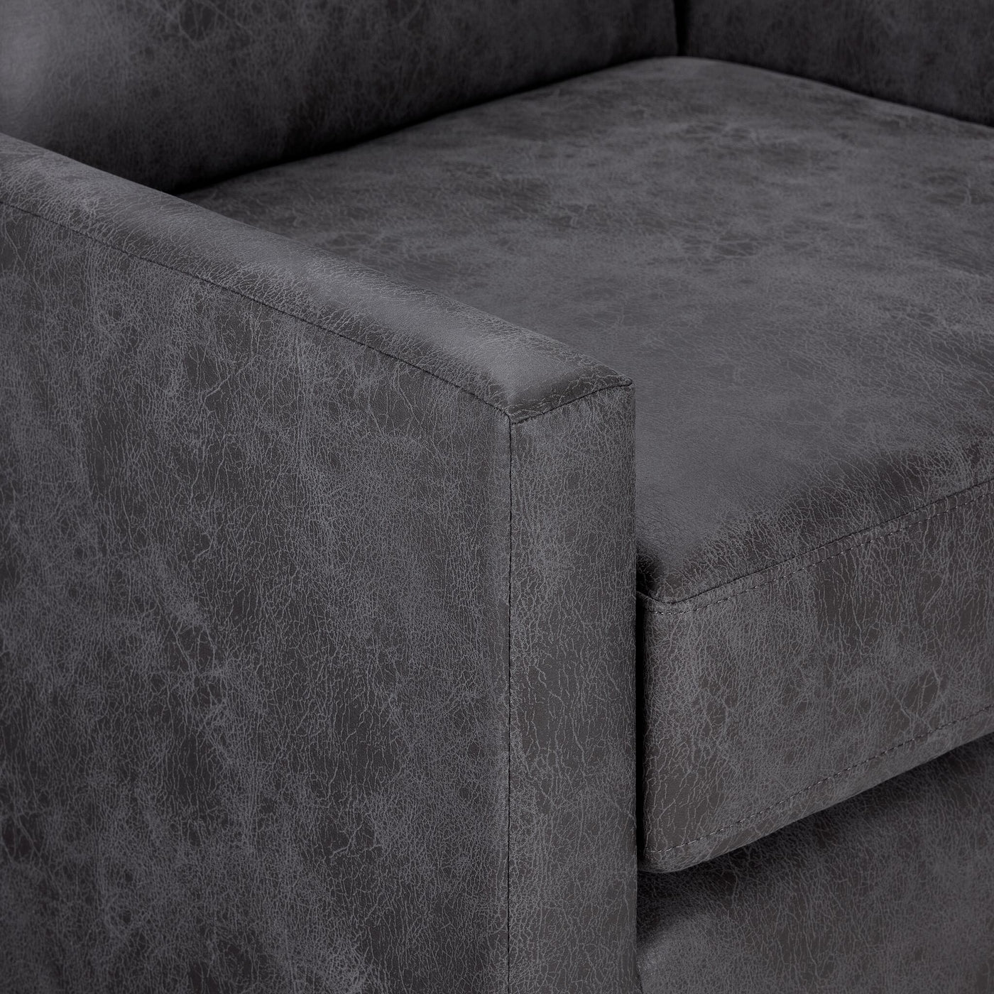 Levi Swivel Accent Chair - Grey