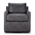 Levi Swivel Accent Chair - Grey
