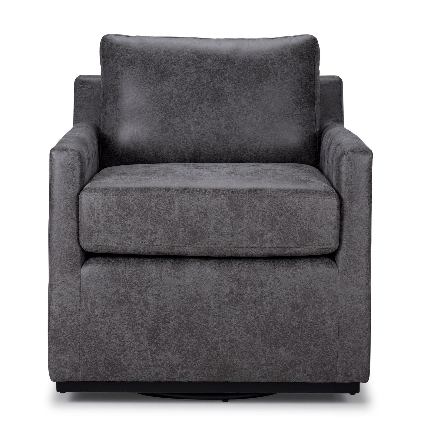 Levi Swivel Accent Chair - Grey