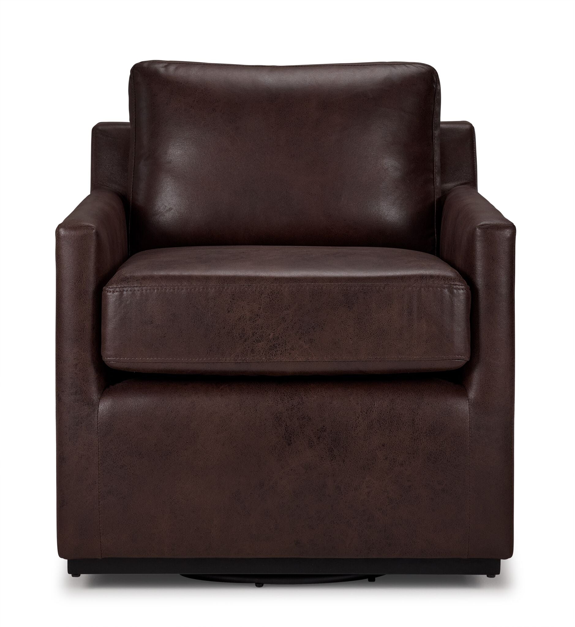 Levi Swivel Accent Chair - Brown