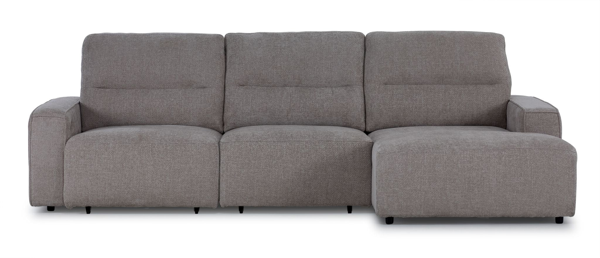 Levine Power Slide Out Sofa Bed with Right Facing Chaise - Taupe